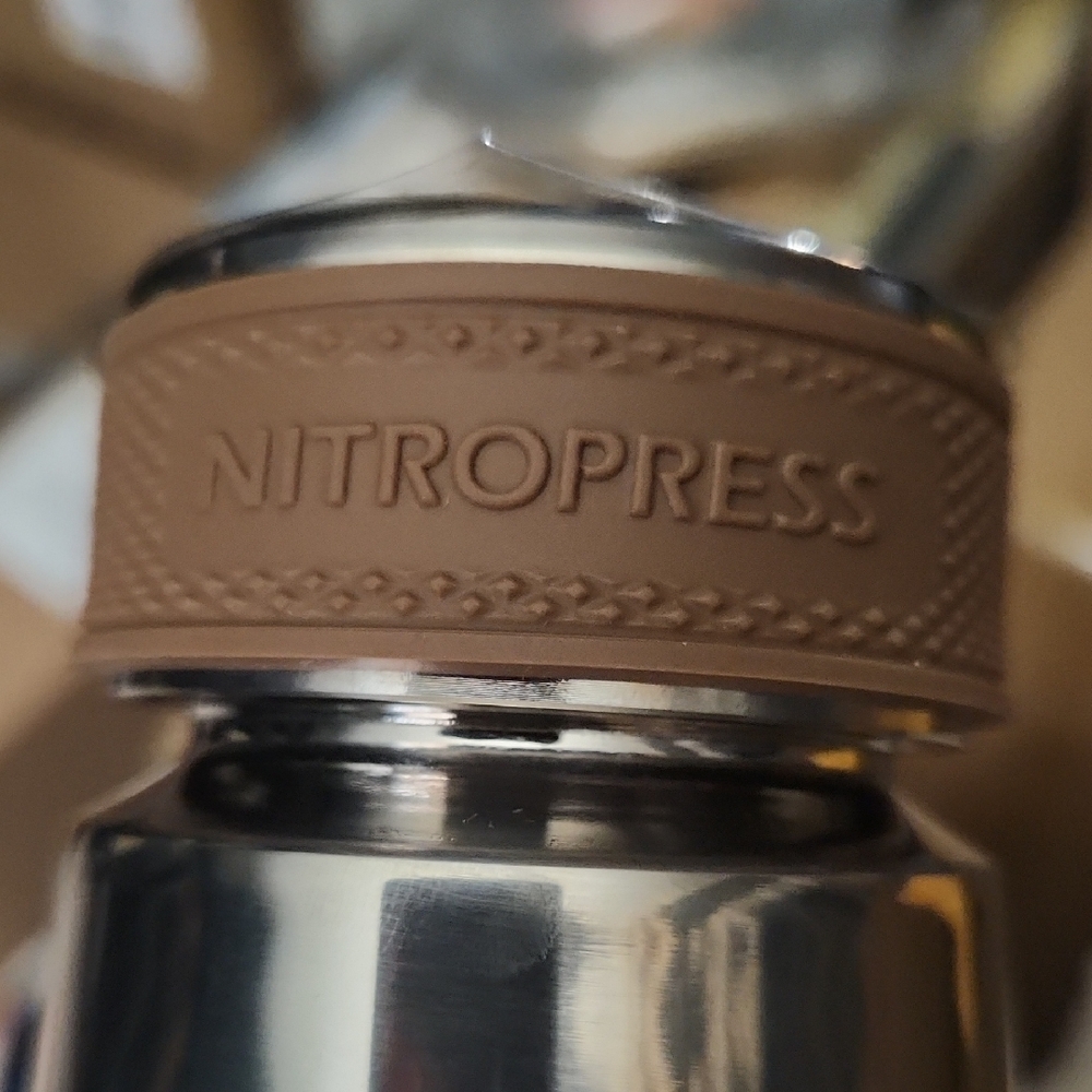Silver and Brown Coffee Bottle - Picture 2 of 9